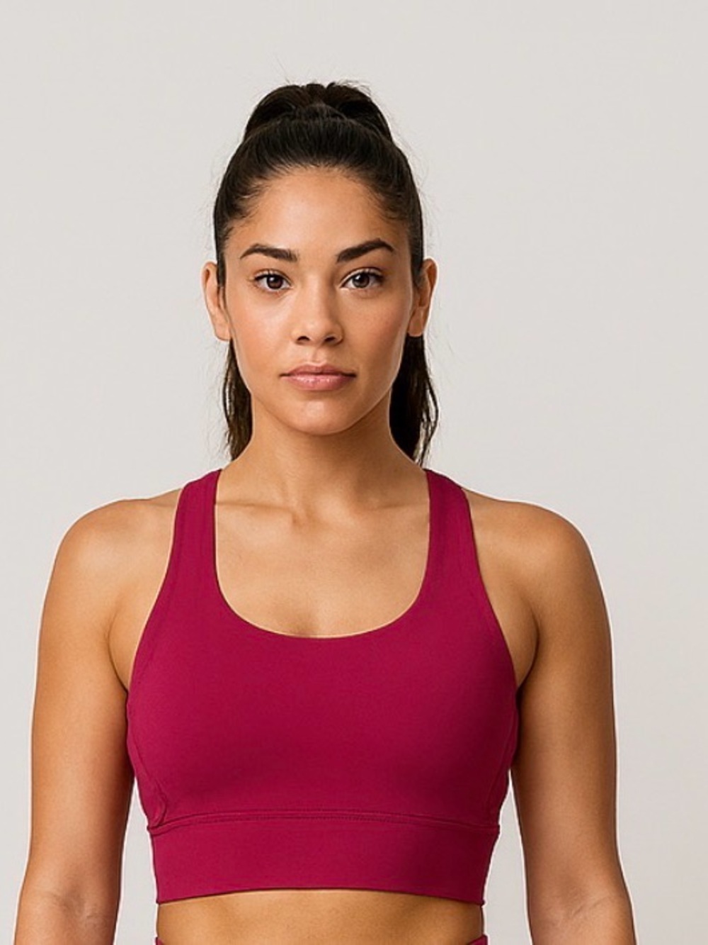 BuffBunny Rosa Sport Bra Medium- High Support Level, Purple Size Medium.